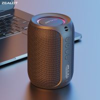 zealot-s32pro potente altavoz bluetooth bajo inalambrico luz led altavoces exteriores subwoofer soporte de caja de sonido impermeable