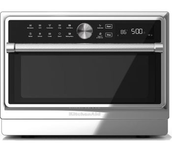 KITCHENAID KMQFX 33910 Combination Microwave - Silver & Black, Silver