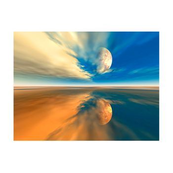 Papel Pintado 3d - Fly Me To The Moon (200x154 Cm)