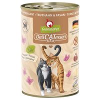 granatapet delicatessen 6 x 400 g - pavo y faisan