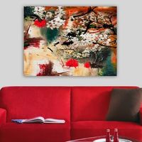 pintura decorativa lienzo 18736295670100 multicolor 70x100 cm
