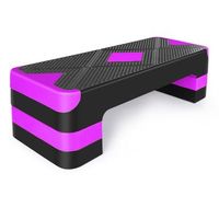 step de aerobic - plataforma de fitness - polietileno - morado 6858x2794x2032cm