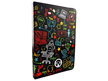 Funda tablet - Maillon Technologique MTTABLETGAMER, Para de 9.7” a 11”, Tipo libro, Universal, Multicolor