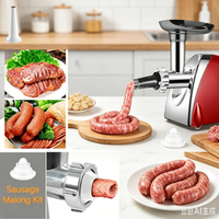 picadora de carne electrica de alta resistencia maquina para hacer salchichas potencia maxima bloqueable de 2800w picadora de carne domestica maquina de moler alimentos de alta eficiencia de 220v
