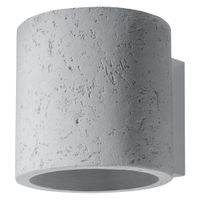 lampara de pared gris concreto alt 10 cm