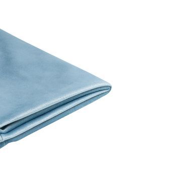 Funda Extraíble De Terciopelo Azul Claro Para Cama 90 X 200 Cm Fitou