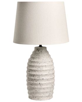 Lámpara de mesa  cerámica blanco crema
