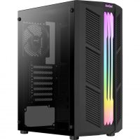 aerocool prime cristal templado usb 31 rgb negra