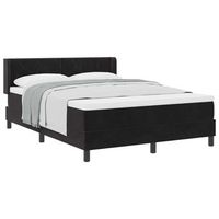 cama tapizada 203x140x88 cm  - negro