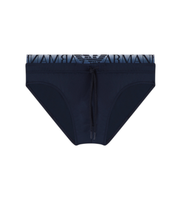 emporio armani para hombre em000582af20432 banador slip con banda del logotipo marino m beachwear poliamida