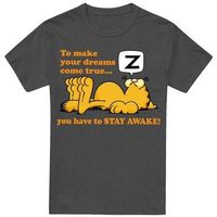 garfield camiseta stay awake para mujer
