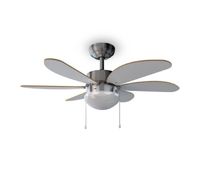 ventilador de techo cecotec energysilence aero 350 50w 6 aspas reversibles blancomarron
