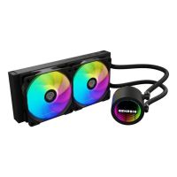 kit de refrigeracion liquida genesis nlg-2319 negro 2 ventiladores rgb multicolor
