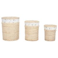 cesta ropa set 3 mimbre algodon 45x45x55 natural