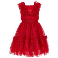 monnalisa vestido largo 17c906t9945rosso para nina