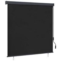 estor enrollable de exterior gris antracita 160x250 cm vidaxl