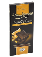 chocolate negro 72 con naranja antiu xixona premium