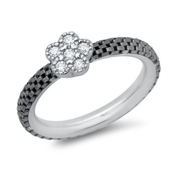 Anillo de plata 925 con circonita