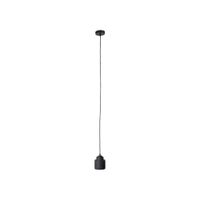 lampara colgante de hormigon negro
