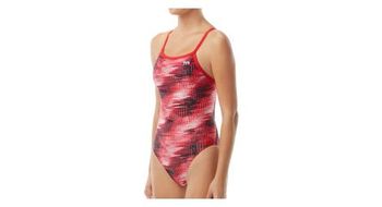 Traje de bano de 1 pieza tyr surge diamondfit rojo