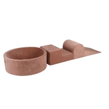 Meowbaby Parque Infantil De Espuma Con Piscina Sin Bolas Beige