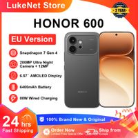 telefono inteligente honor 600 5g version eu camara ultra nocturna con ia de 200mp 6400mah snapdragon 7 gen4 boton ia pantalla amoled de 657 supercarga de 80w