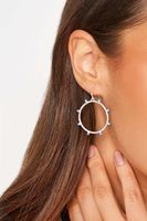 pendientes de aro con piedra
