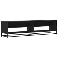 mueble de tv madera de ingenieria negro 1805x40x46 cm vidaxl