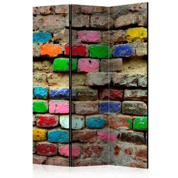 Biombo - Colourful Bricks (135x172 Cm)