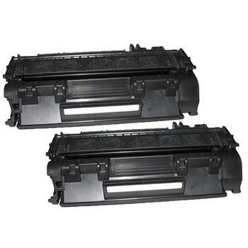 Compatible Twin Pack Canon 708 Black Toner Cartridges (2 Pack)