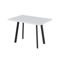 mesa de comedor tisko 120-160 x 80 cm con tablero extensible vicco