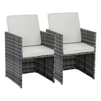 lote de 2 sillones chicago-florida-gris