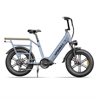 bicicleta de carga electrica kingbull voyager 20 bateria samsung de 48 v y 15 ah sensor de par gris
