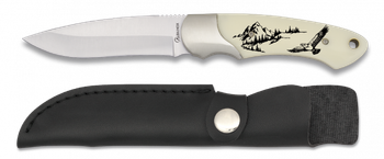 Cuchillo Martinez Albainox con mango ABS Hoja de acero inox de 9,5 Cm, incluye funda 32199GR568