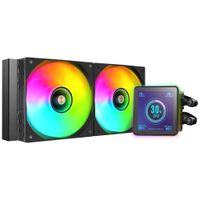 mars gaming ml-visionpro240 refrigeracion liquida aio tdp 500w 2x ventiladores argb 120mm fdb con nucleo de cobre y aluminio pantalla lcd ips 4r extraible y magnetica opti-chamber 3rd gen
