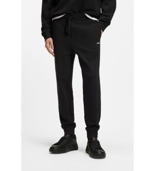HUGO para hombre. 50489617 Pantalón straight fit negro (XS), Casual, Algodón