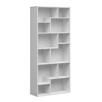 Librero 197 cm tableros de partículas blanco