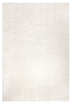 Alfombra moderna Lusenta beige 80x150 cm