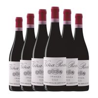 norte de espana - cvne vino tinto vina real rioja crianza 75 cl 135 vol pack de 6 unidades