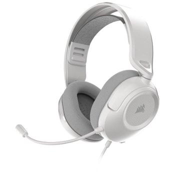 Auriculares Corsair HS35 v3 con cable jack 3,5 mm Gaming, micrófono omnidireccional, blancos