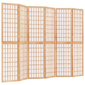 Biombo Plegable Con 6 Paneles Estilo Japonés 240x170 Cm Vidaxl