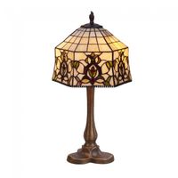lampara de mesa tiffany hexa