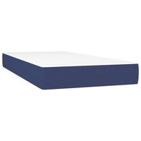 colchon individual  colchon de cama  colchon de muelles ensacados tela azul 90x200x20 cm