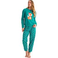 lisca jersey pantalon de pijama jogger top m long foxy cheek para mujer