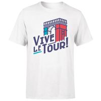 vive le tour mens white t-shirt - m - white