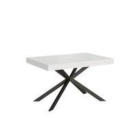 mesa extensible 90x130234 cm plaker fresno blanco patas antracita