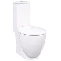 inodoro de ceramica con cisterna blanco vidaxl