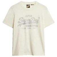 superdry camiseta t-shirt relaxed a logo metallique para mujer
