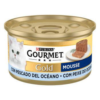 Purina Gourmet Gold Mousse 24 x 85 g - Pack Ahorro - Pescado del océano