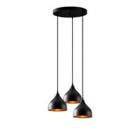 lampara de techo tattoo-6201 negro metal 42x42x114 cm